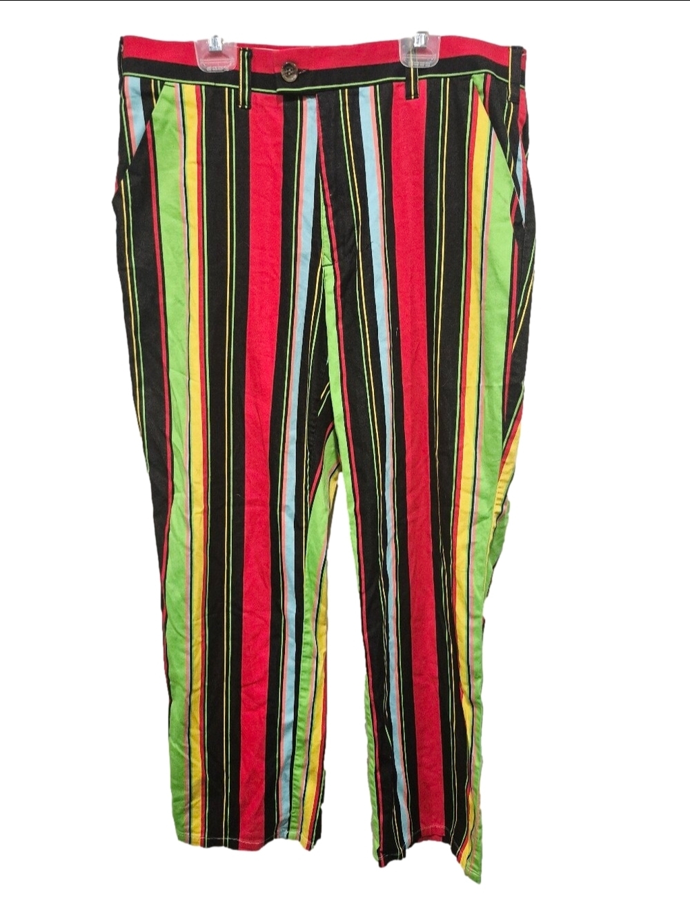 Loudmouth Golf Pants Men’s 34x34 Hot Dog Heritage Stripe Cotton Stretch